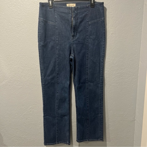 Madewell Blue High Rise Jeans slim Demi -boot - Picture 6 of 10